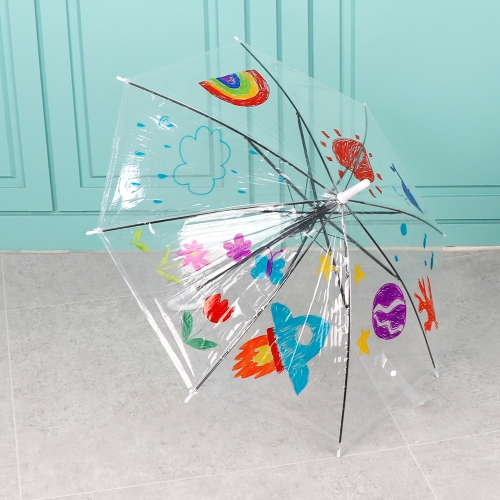 메이크문구 투명우산 소 1개입