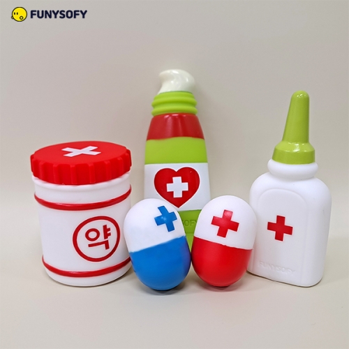 [신규런칭] 퍼니소피 소프트 약 처방 플레이세트 5p (보관함포함)