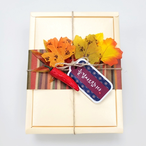 [만꾸] 무지 전통선물상자 꾸미기세트(1인용) 명절 한과상자 만들기