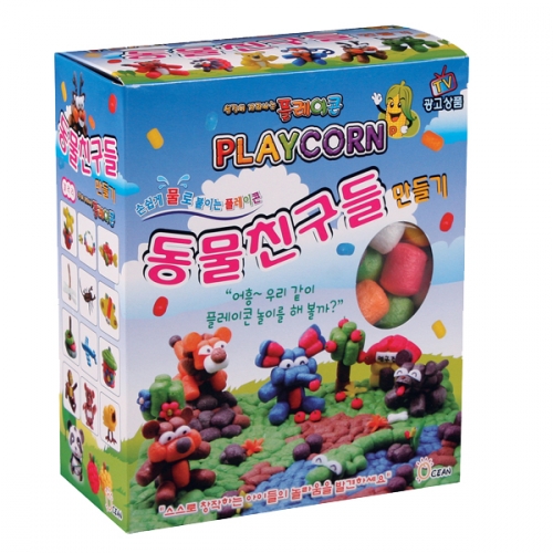 플레이콘 공룡과 친구들 4종-1세트