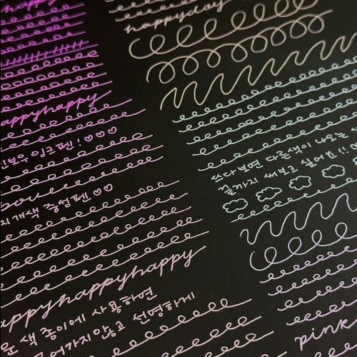 크리스탈 레인보우 중성펜(2000원X20개)