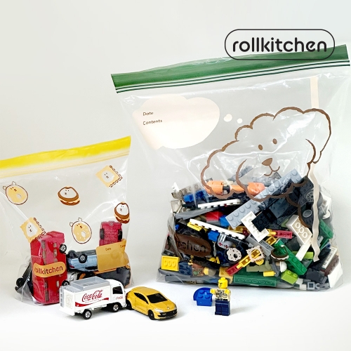 롤키친 스탠딩 더블 지퍼백 5종 세트 (230매)