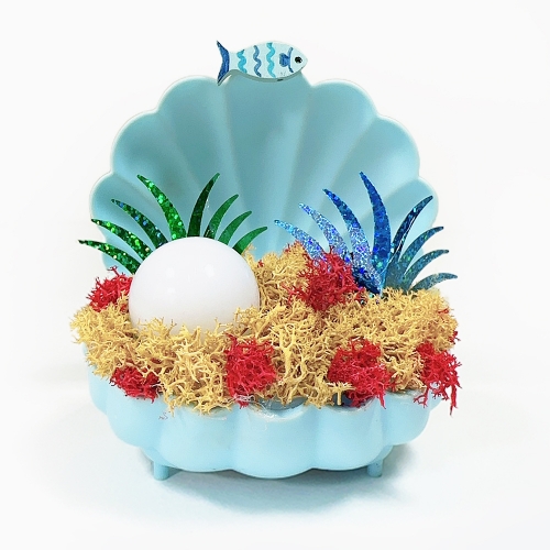 [탑키드] 진주 조개  LED 무드등