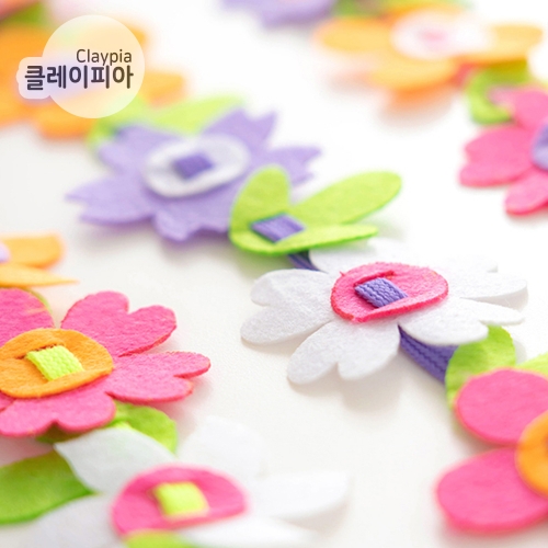 266 부직포 꽃 목걸이 만들기