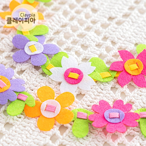 266 부직포 꽃 목걸이 만들기