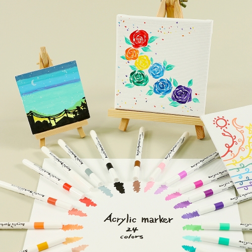 24색 아크릴 펜 마카 화방 미술재료