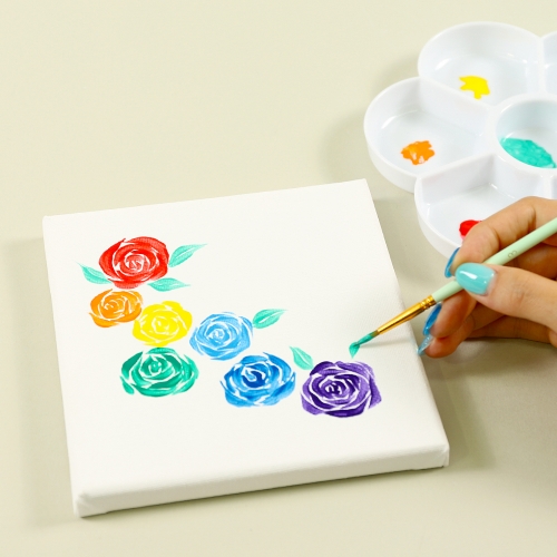 미니 아크릴 물감 붓 세트