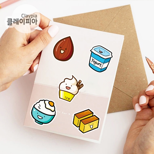 푸드 방수 스티커 50매