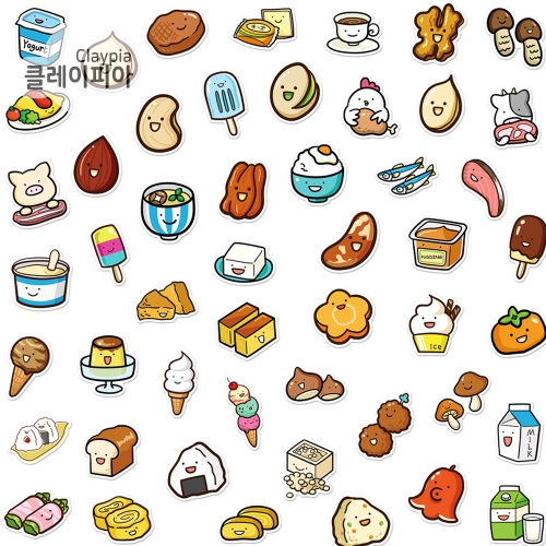 푸드 방수 스티커 50매