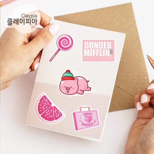 러블리 방수 스티커 50매