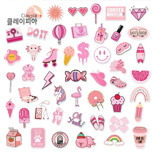러블리 방수 스티커 50매