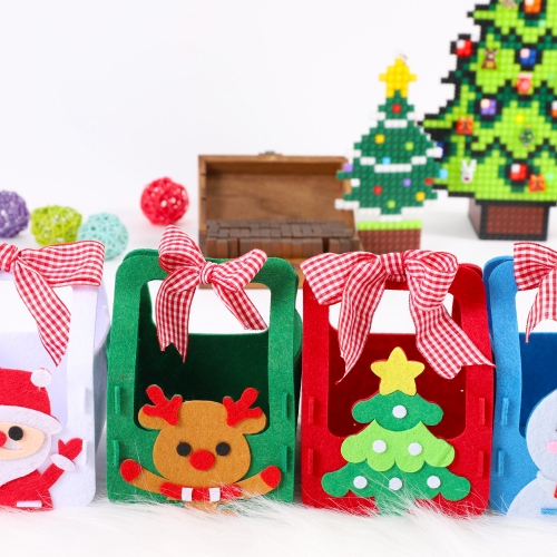 크리스마스 펠트 바구니 만들기