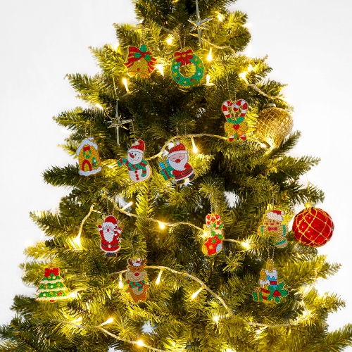 크리스마스 보석십자수 키링 트리장식 12종 세트