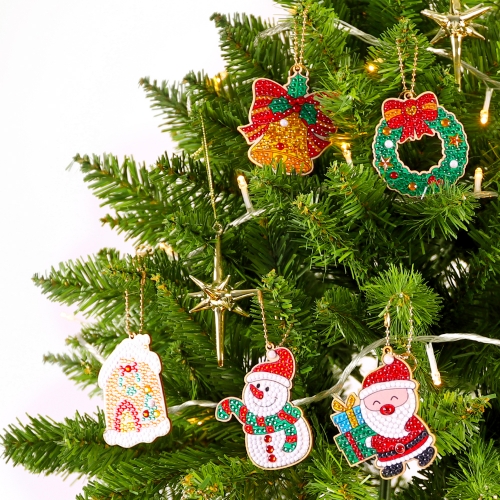크리스마스 보석십자수 키링 트리장식 12종 세트
