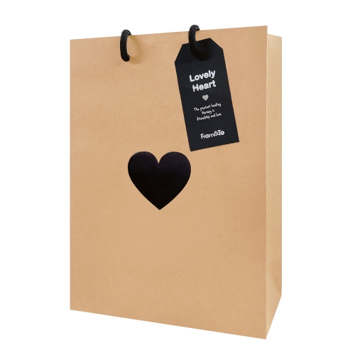 하트 직사각 쇼핑백 (세로/소) 20x28x10 (10매)