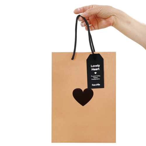 하트 직사각 쇼핑백 (세로/소) 20x28x10 (10매)