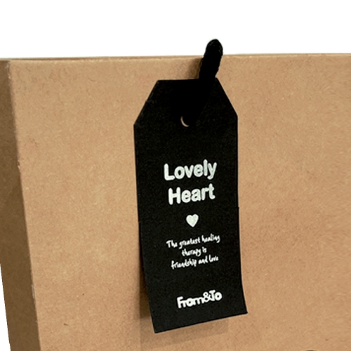 하트 정사각 쇼핑백 (대) 33x29x12 (10매)