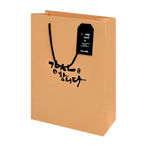 감사 직사각 쇼핑백 (세로/소) 20x28x10 (10매)