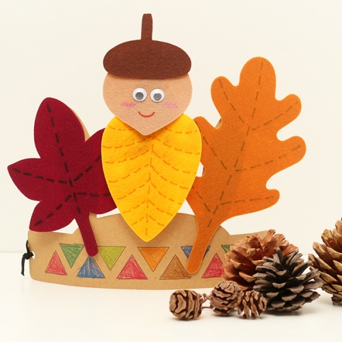 가을 나뭇잎 왕관(2인용)