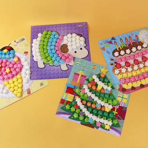 플레이콘 꽃모양 리필800 (8색,혼합-선택1)