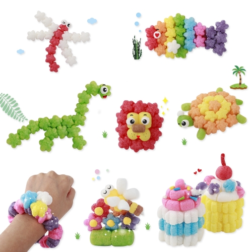 플레이콘 꽃모양 리필800 (8색,혼합-선택1)