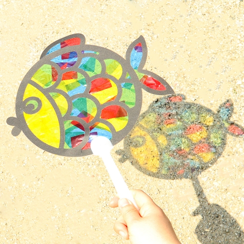 메이크문구 DIY661 썬캐쳐만들기 물고기부채