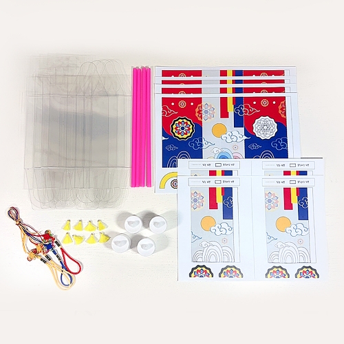 [탑키드] 만들기 LED 전통 청사초롱 (4인용)