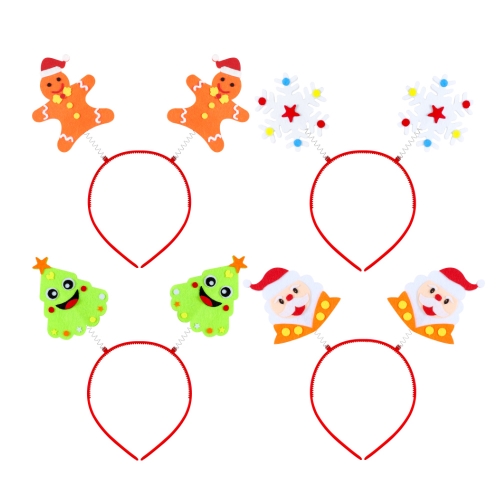 크리스마스 펠트 머리띠 만들기