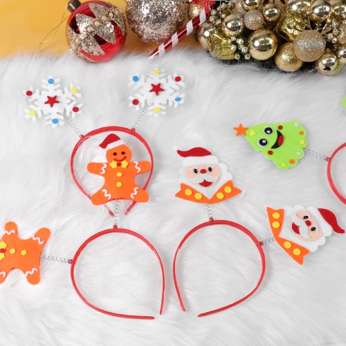 크리스마스 펠트 머리띠 만들기