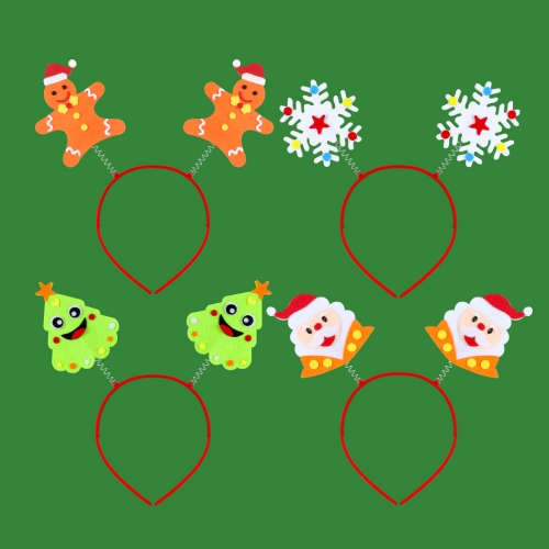 크리스마스 펠트 머리띠 만들기