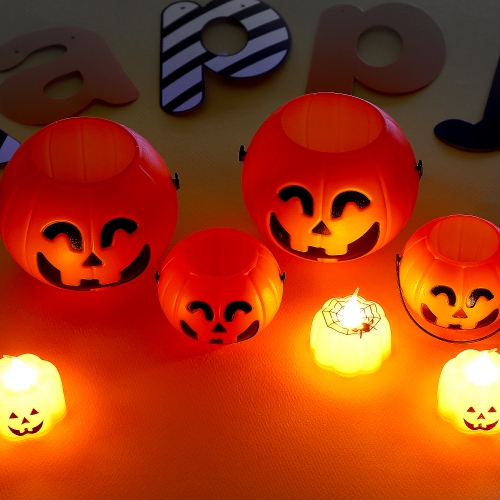 할로윈 호박 바구니 3종