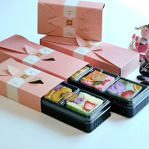 [답례품] 과일쌀강정 종이보자기 선물세트