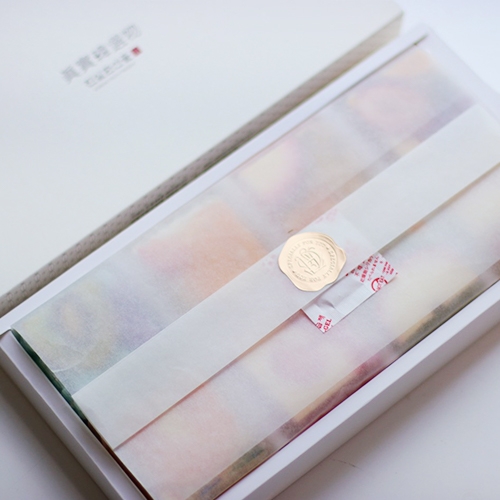 [답례품] 과일쌀강정 종이 팔레트 8호(16개입)