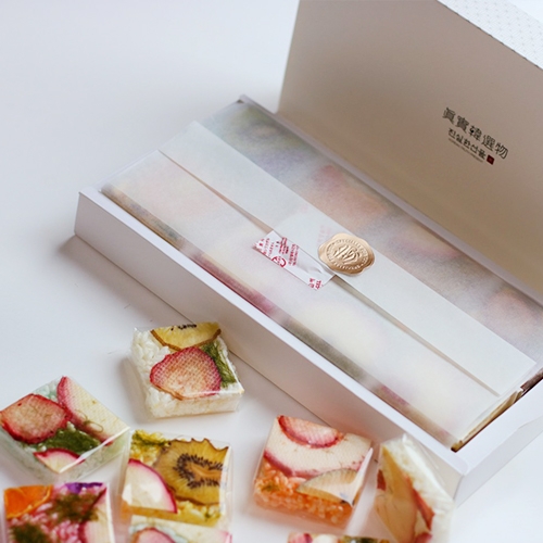 [답례품] 과일쌀강정 종이 팔레트 8호(16개입)