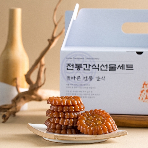 정일품 찹쌀약과+손잡이가방 (1000g) 명절선물 설날 추석