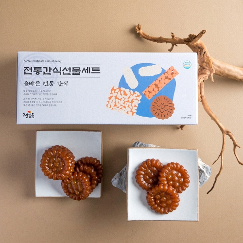 정일품 찹쌀약과+손잡이가방 (1000g) 명절선물 설날 추석