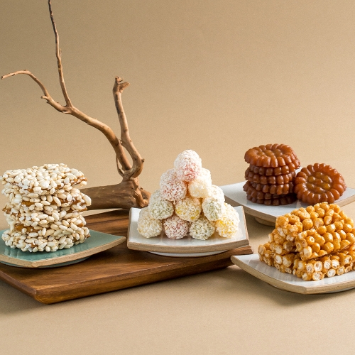 종합선물세트(4종)  모둠유과 25입 + 감귤과즐 9입 + 찹쌀약과 32입 + 조청오란다 20입 (J_SS032)