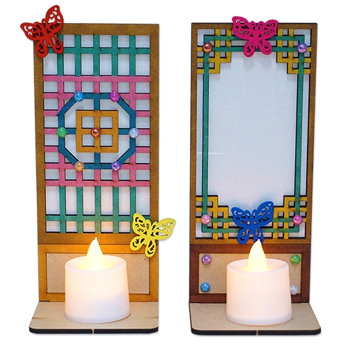 한지문살 전통촛대(4인용)