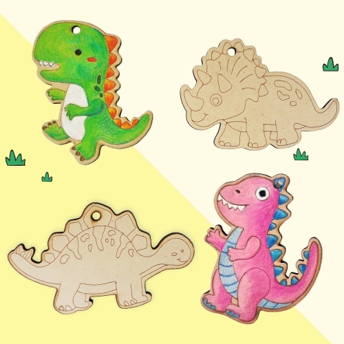 [탑키드] 공룡 친구들 우드 팬던트