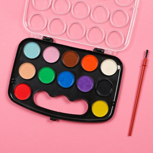 고체물감파레트+붓(검정)