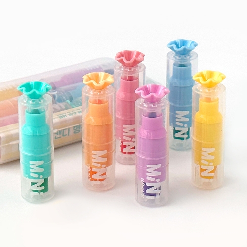 미니 캔디 형광펜 6색세트(3000원X15개)