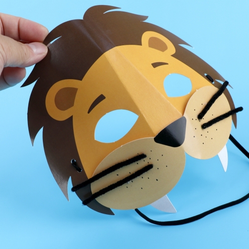 메이크문구 DIY643 종이입체가면만들기 사자