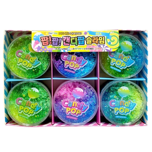 팝팝 캔디팝 슬라임(3000원X6개)