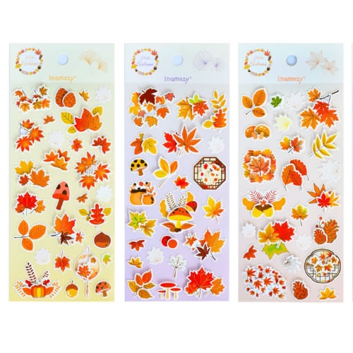 가을 낙엽 스티커