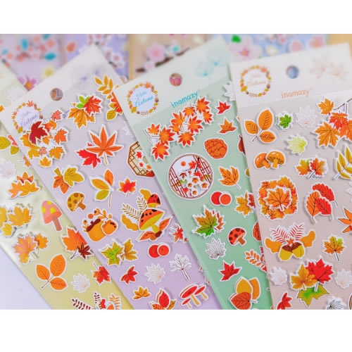 가을 낙엽 스티커