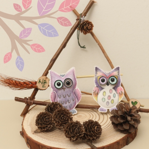 부엉이 나무 도어벨