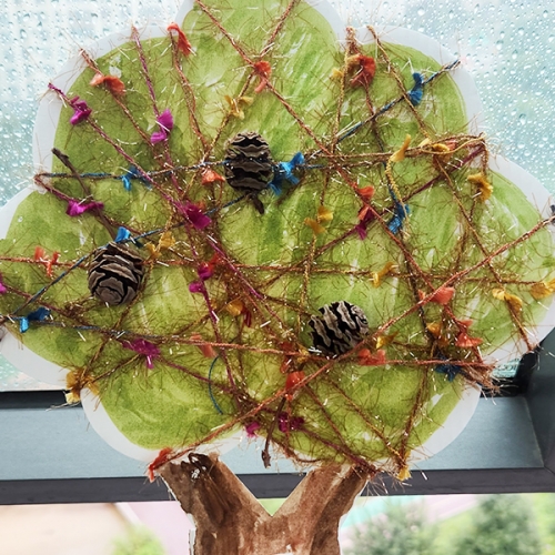 스트링 가을 입체 나무 꾸미기(1개)