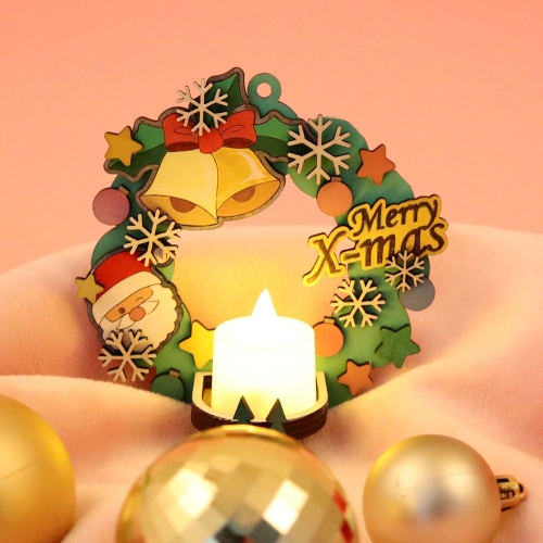 우드 DIY 크리스마스 무드등 종리스 (촛불포함) MDF조립 키트