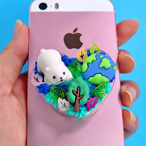 [하하당] 지구 데코덴 투명 스마트톡