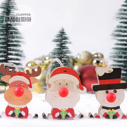 크리스마스 빨간코 무드등 LED 포함